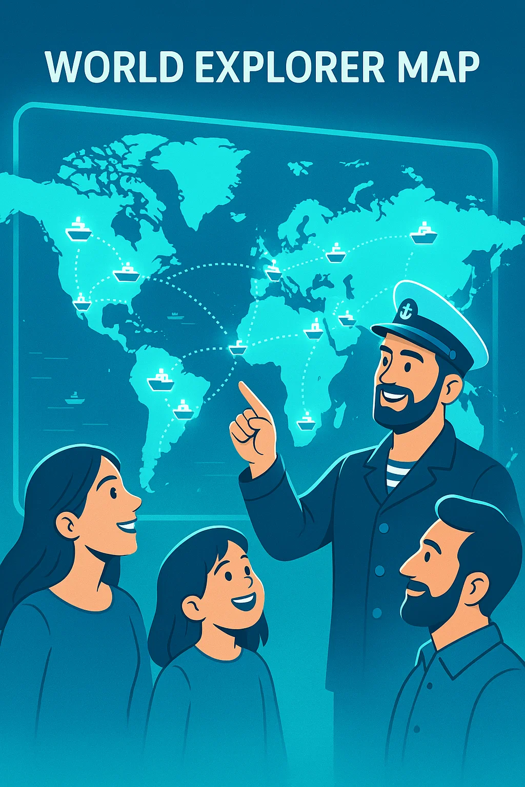 🗺️ World Explorer Map 🌍
Every port tells a story. Every voyage leaves a mark.

With SeaBounders World Explorer, you can:
⚓ Add the ports and countries you’ve visited
📍 Build your personal Maritime Map
🔗 Share it with friends, family, and fellow seafarers

Let the world see where the sea has taken you 🌊✨
Start your journey at SeaBounders.net 🚢